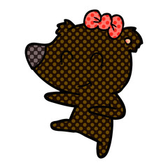 female bear cartoon