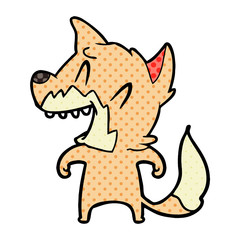 laughing fox cartoon