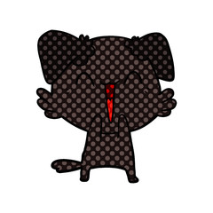 happy little dog cartoon