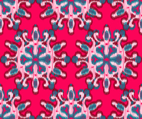 Seamless embroidered pattern