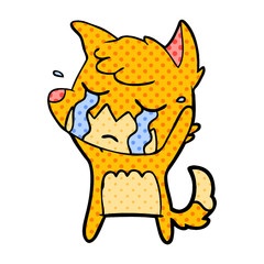 crying fox cartoon
