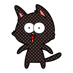 funny cartoon cat