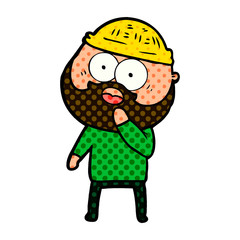 shocked bearded man