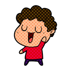 laughing cartoon man