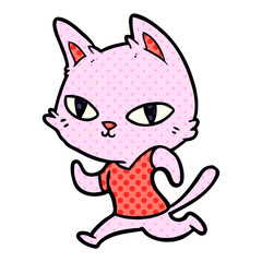 cartoon cat running
