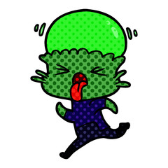 weird cartoon alien