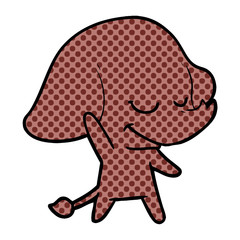 cartoon smiling elephant
