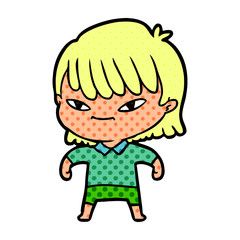 cartoon woman