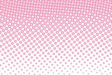 Abstract futuristic halftone pattern. Comic background. Dotted backdrop with circles, dots, point large scale