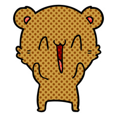 happy bear cartoon