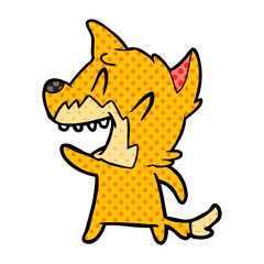 laughing fox cartoon