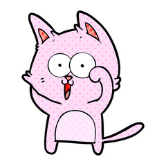 funny cartoon cat