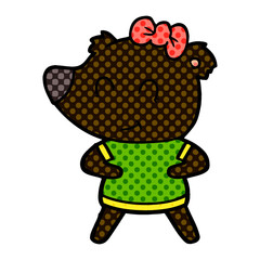 female bear cartoon