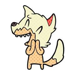laughing fox cartoon