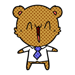 happy bear cartoon