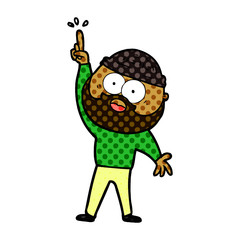 cartoon bearded man