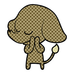 cartoon smiling elephant