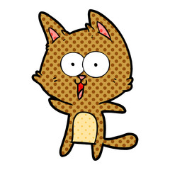 funny cartoon cat