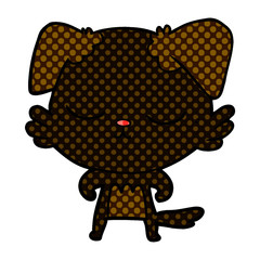 Obraz premium cute cartoon dog