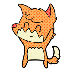 cartoon friendly fox
