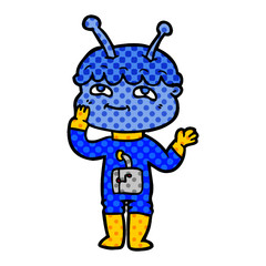 surprised cartoon spaceman