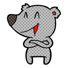 laughing bear cartoon