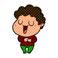 laughing cartoon man