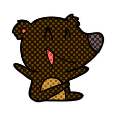 laughing bear cartoon