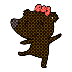 female bear cartoon