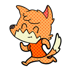 cartoon friendly fox