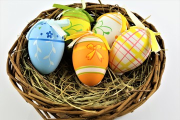 An concept Image of a easter eggs decoration