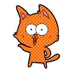 funny cartoon cat