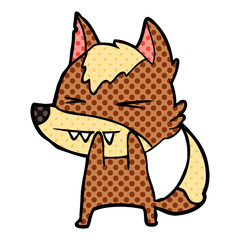 angry wolf cartoon