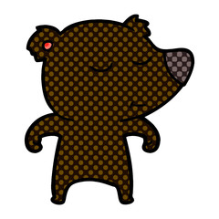 happy cartoon bear
