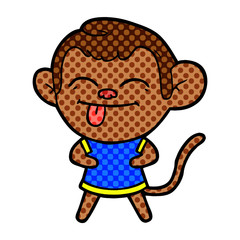 funny cartoon monkey