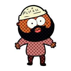 cartoon bearded man