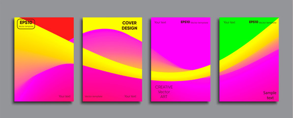 Obraz premium Creative colored cover. Cover design.