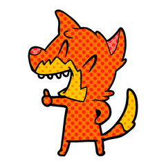 laughing fox cartoon