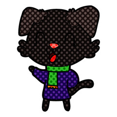 Obraz premium laughing cartoon dog