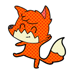 cartoon friendly fox