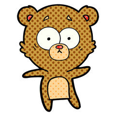 anxious bear cartoon