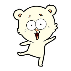 laughing teddy  bear cartoon