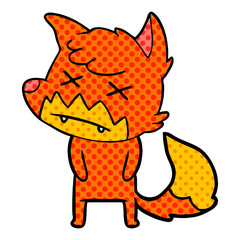 cartoon dead fox