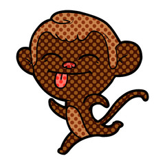 funny cartoon monkey