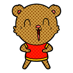 happy cartoon bear