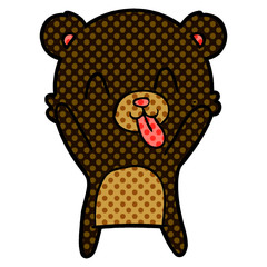 rude cartoon bear