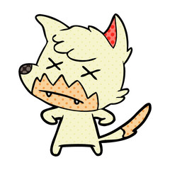 cartoon dead fox