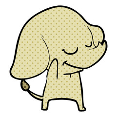 cartoon smiling elephant