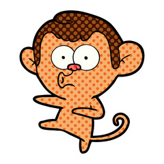 cartoon dancing monkey