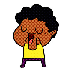 laughing cartoon man